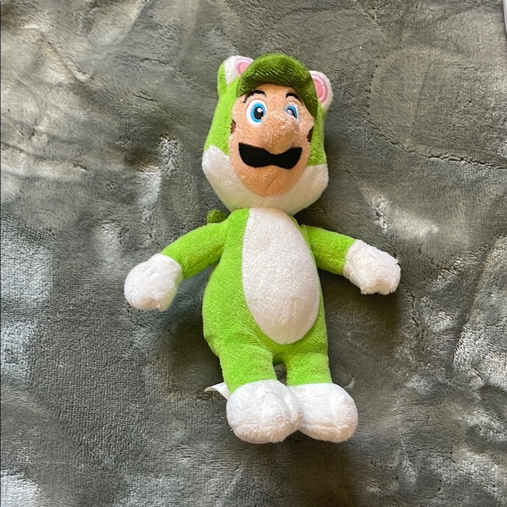 Nintendo Green and White Stuffed Animal Plush